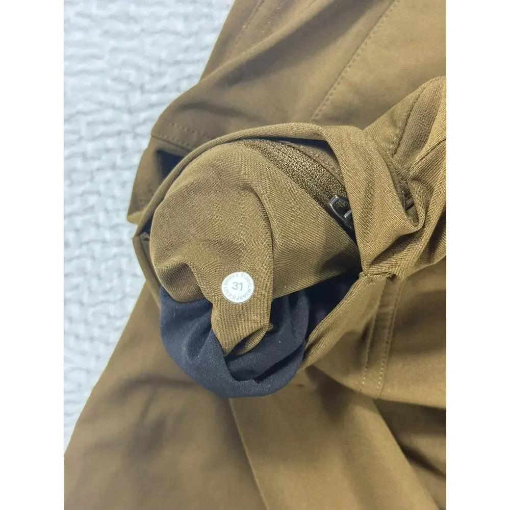 Lululemon Pants Mens 31x32 Brown Stretch Travel Golf Casual Performance Slim